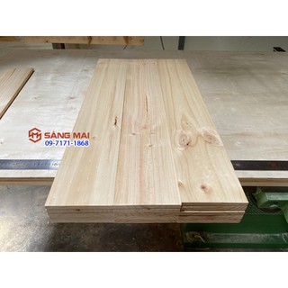 Tấm gỗ thông dày 1,2cm x mặt rộng 14cm x dài 80cm + láng mịn 4 mặt
