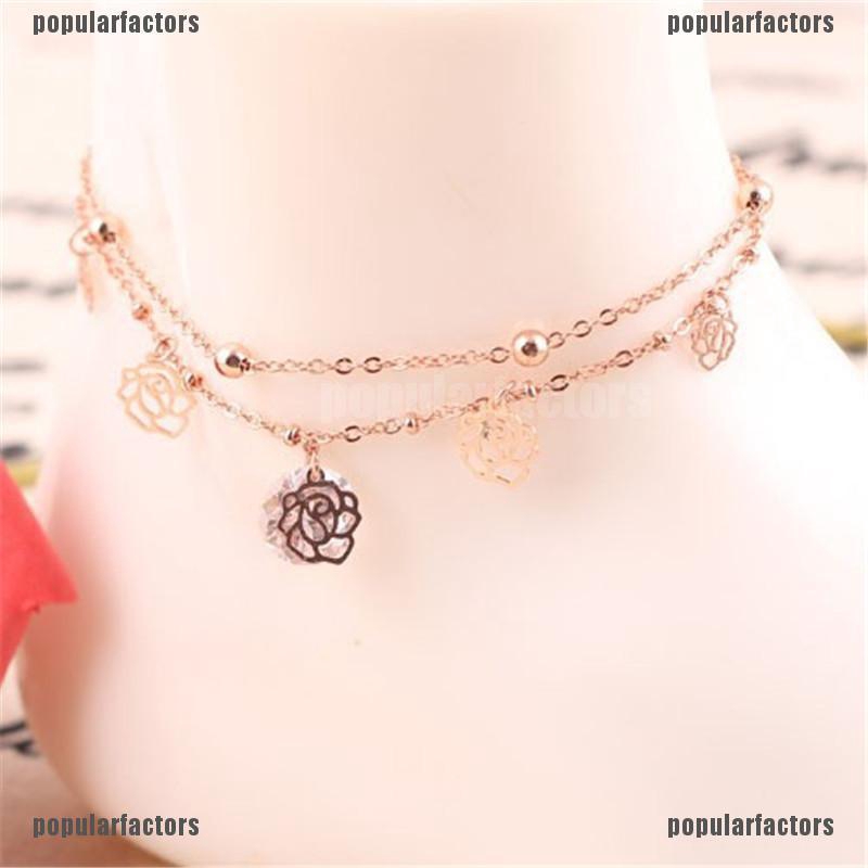 Vòng Đeo Chân Mạ Vàng Cao Cấp Thời Trang