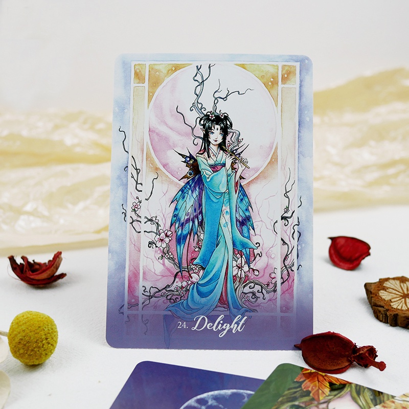 Foxfire The Kitsune Oracle Bộ Thẻ Chơi Game Foxfire The Kitsune Oracle Dễ Thương