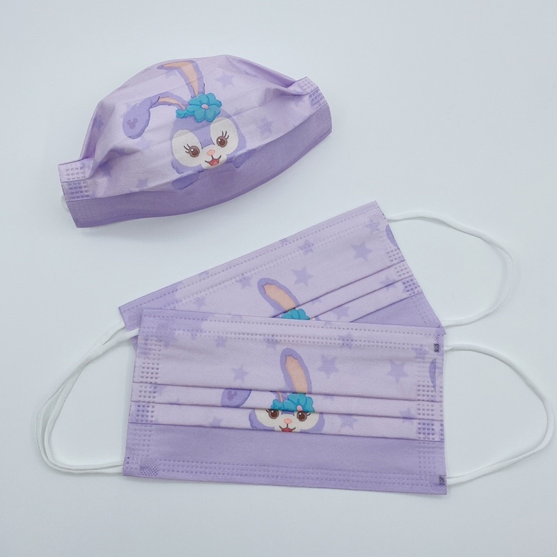 HỘP 50 CÁI Khẩu trang công chúa Elsa, Kitty, thỏ stella Lou cho bé gái