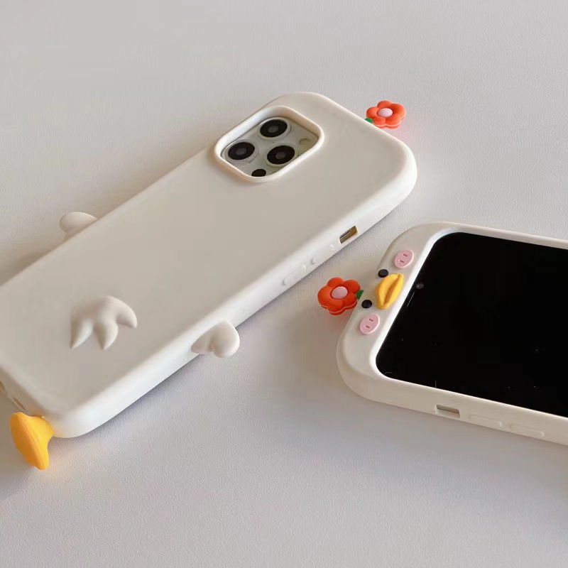 Dễ Thương Ốp Điện Thoại Silicon Mềm Chống Sốc Họa Tiết Hoa Cho iphone 15pro max 14 13 12 11 pro max 6 7 8plus x xs max
