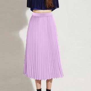 Áo váy midi dài dập ly
