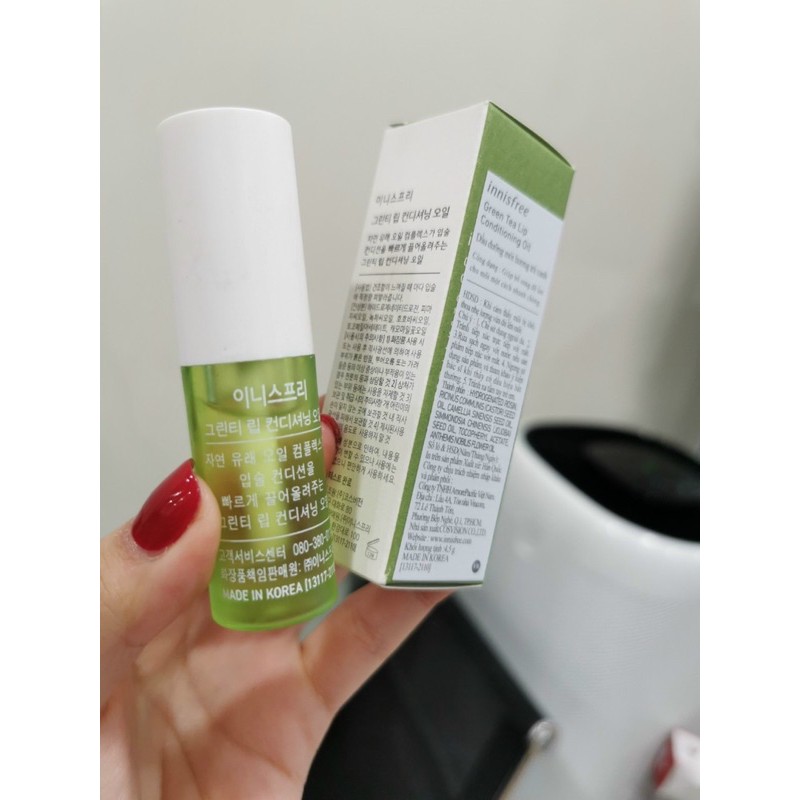 Dầu Dưỡng Môi Giúp Cải Thiện Và Phục Hồi Tình Trạng Môi Khô, Nẻ innisfree Green Tea Lip Conditioning Oil