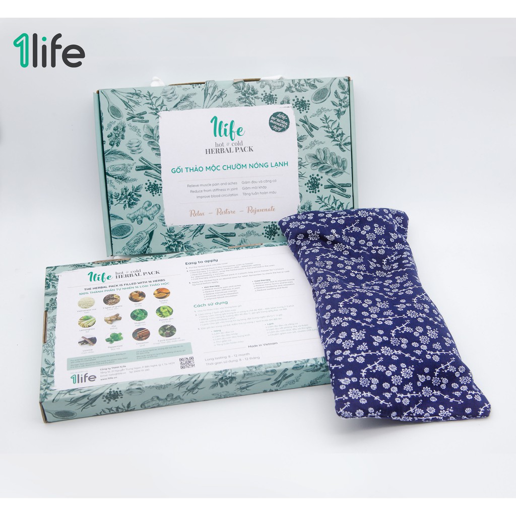 Gối Thảo Mộc / Túi Thảo Dược Chườm Nóng Lạnh 1LIFE