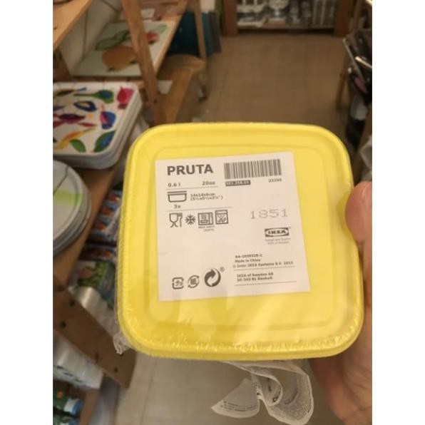 Bộ 3 hộp nhựa pruta ikea