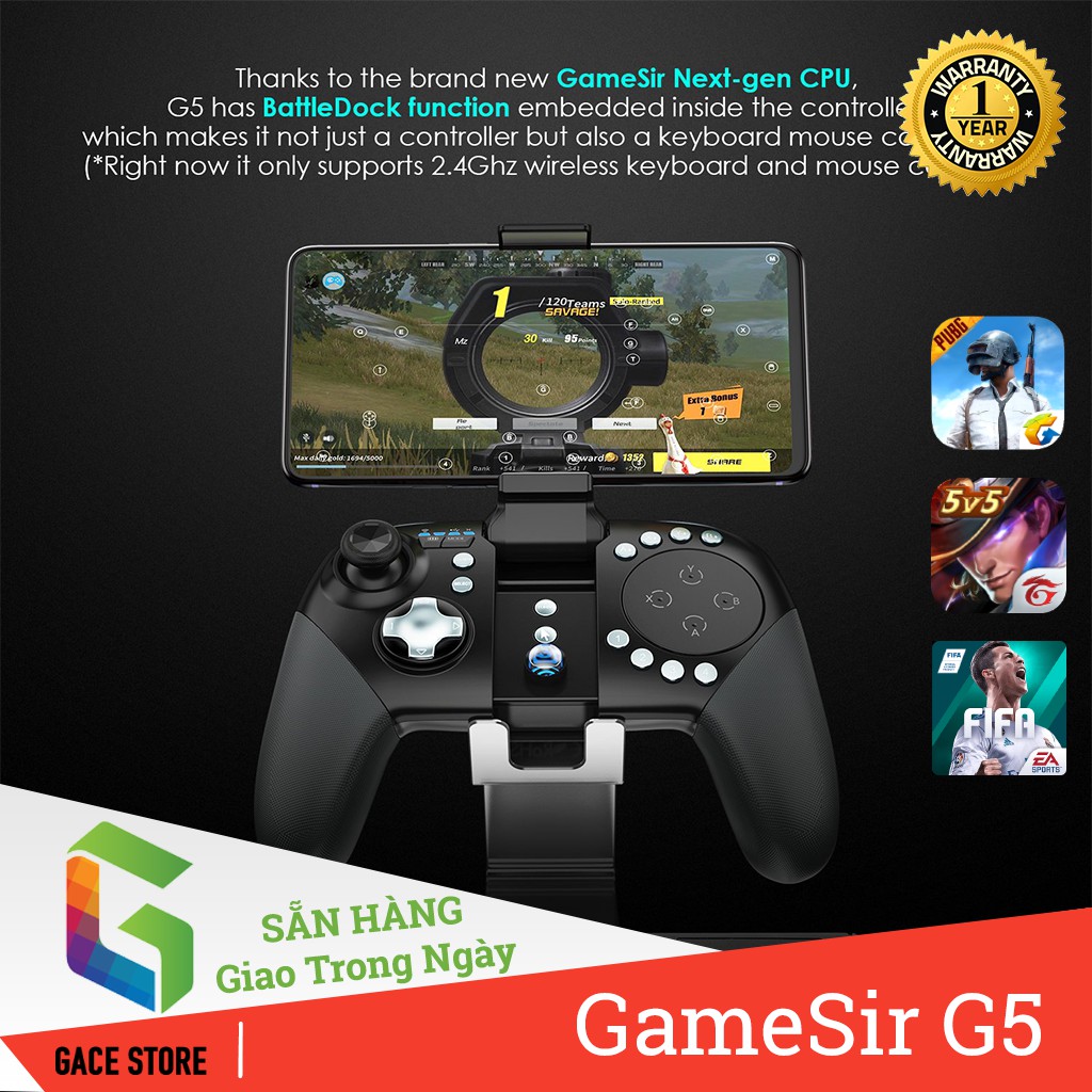 GameSir G5 | Tay Cầm Chơi Game Liên Quân