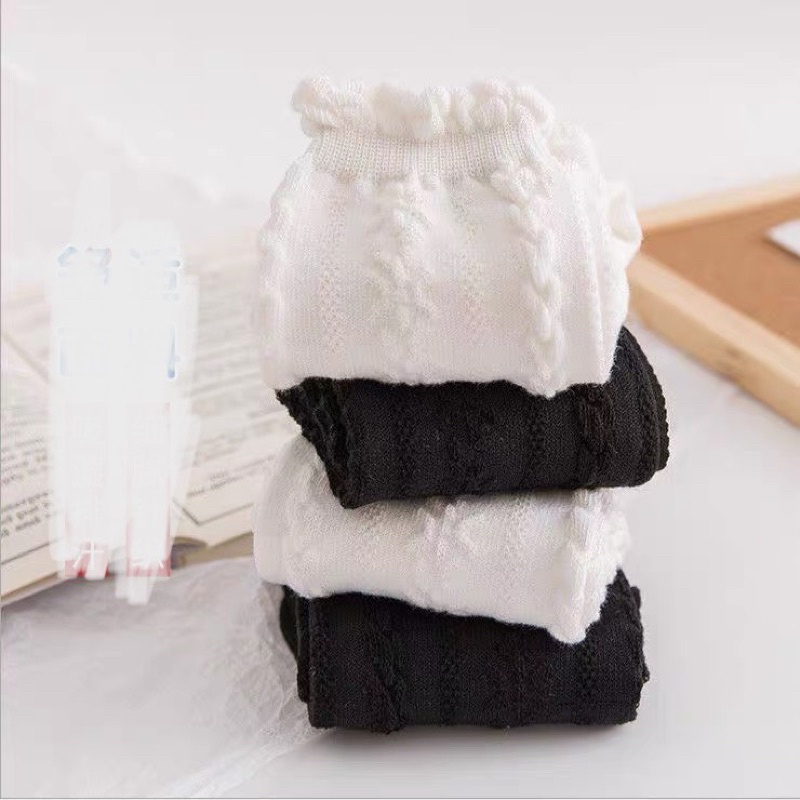 Tất vớ lolita cổ cao siêu dễ phối đồ