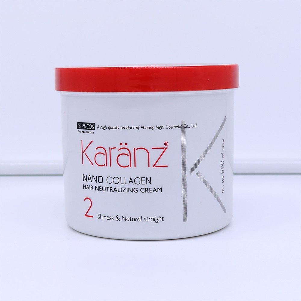 Duỗi Ép Collagen Karanz 1000ml phủ bóng siêu mềm mướt cao cấp cho salon Hộp 2 hũ 1000mlchuyên dụng cho salon