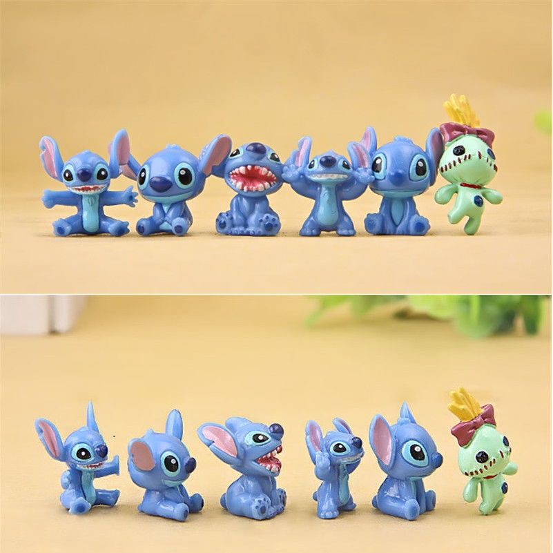 Set 12 Mô Hình Đồ Chơi Nhân Vật Hoạt Hình Lilo &amp; Stitch