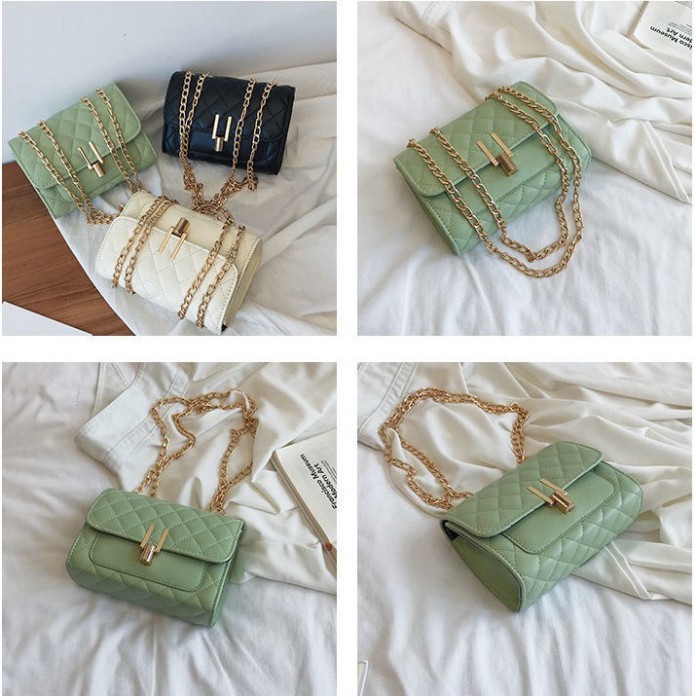 Túi đeo chéo nữ trần trám bút chì ELLY 89