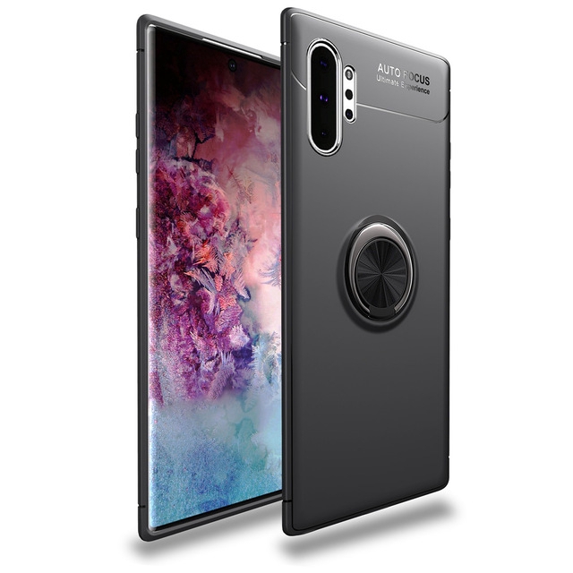 Samsung Galaxy Note 10 Plus Case 360° Magnetic Ring Holder Stand Silicone TPU Armor Shockproof Cover