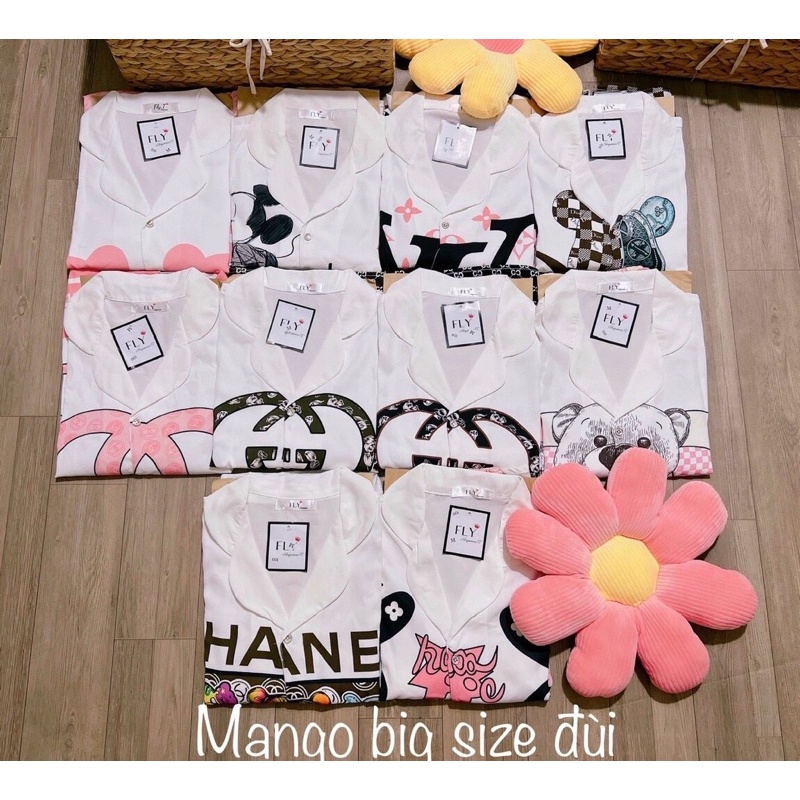 Đồ bộ cánh dơi đùi🔸Mẫu hót nhất🔸Bộ lụa mango tay lỡ cánh dơi ngắn