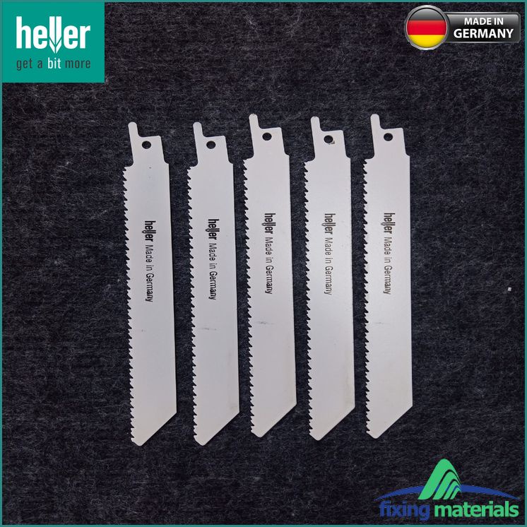 S3456XF-Lưỡi cưa kiếm HELLER Bi-Metal  27636 8, Răng đôi, dài 130mm (Cắt cành cây, gỗ mềm, tấm cách âm..)