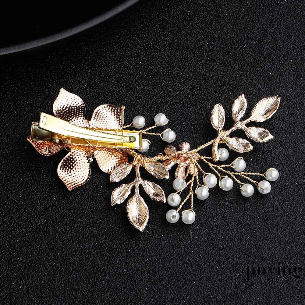 GETNOIVAS Trâm Cài Tóc Hình Hoa Đính Ngọc Trai Sang Trọng