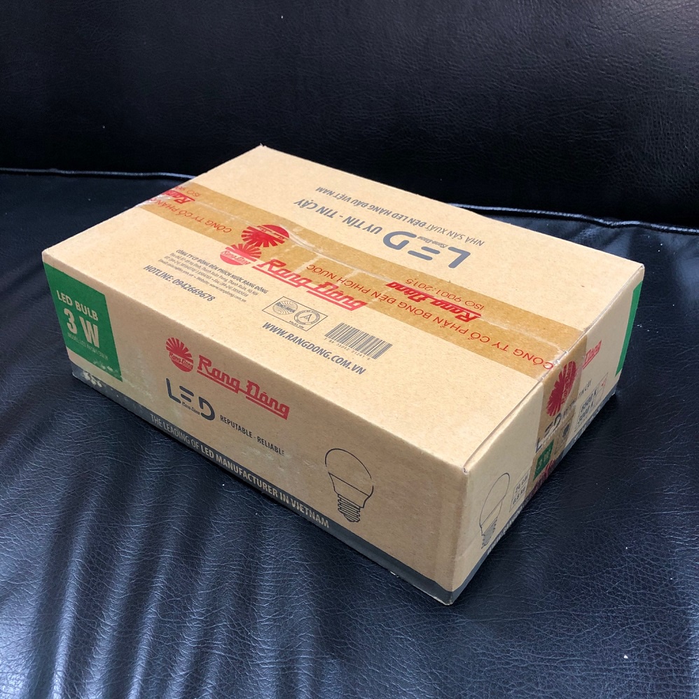 Combo 1 thùng 24 bóng đèn led tròn 3W Rạng Đông