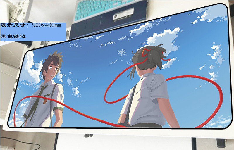 Tấm Lót Chuột Cỡ Lớn 90x40 In Hình Phim Anime Your Name