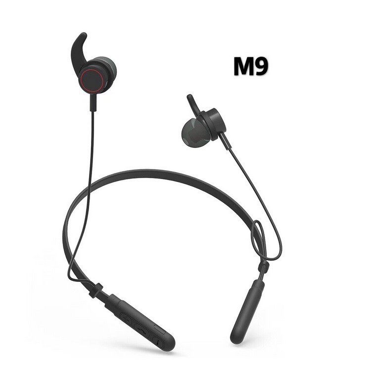 Tai nghe bluetooth Relax 4.2 thể thao có dây đeo cổ M9 tích hợp Mic đàm thoạiSIÊU HOT HOT