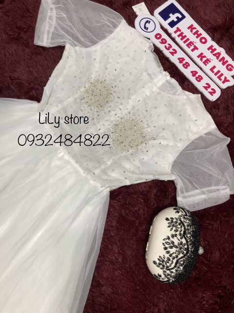 Đầm xoè kết ngọc