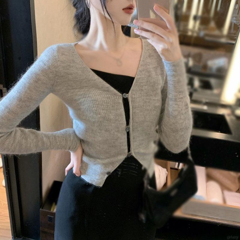 Đầm 2 dây xẻ tà màu sắc cổ điển phong cách Hàn Quốc thời trang cho nữ