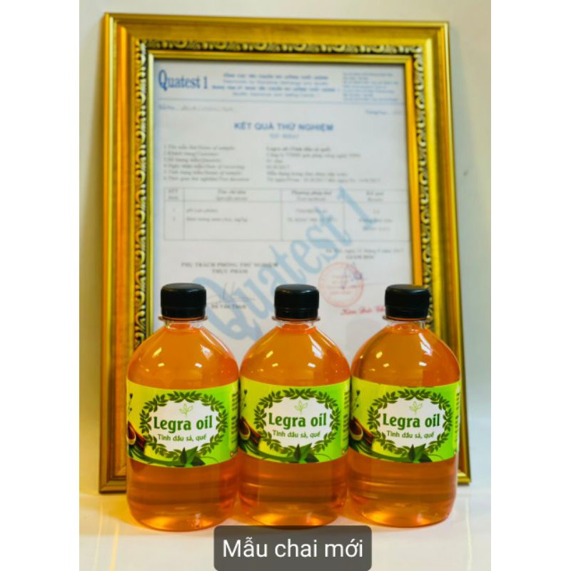 BÁN BUÔN! COMBO 5 TINH DẦU SẢ QUẾ- SẢ CHANH LEGRA OIL ( CHAI 500ml)