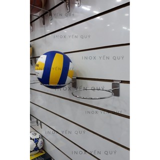 YON CHÍNH HÃNG Giá treo trưng bày quả bóng.giá treo bóng đá/bóng rổ/bóng chuyền bắt tường,cài vách,cài ray cài hộp 15x30