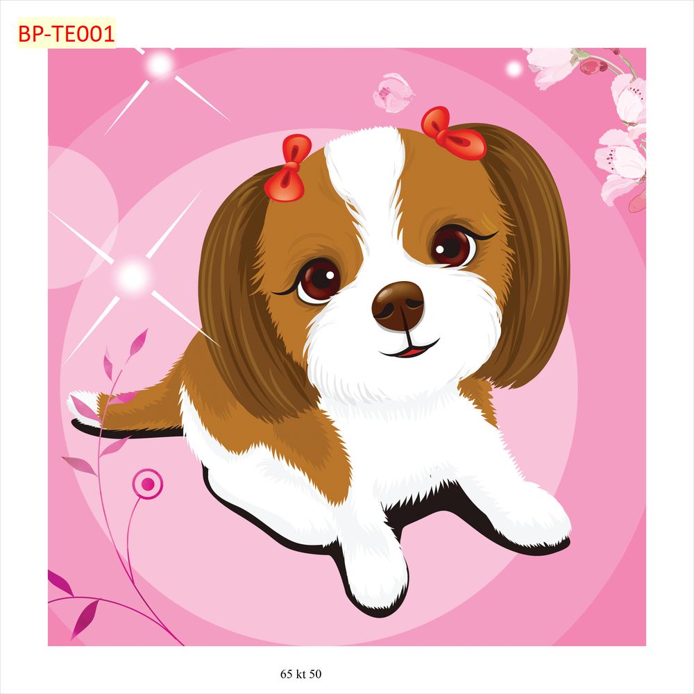 Tranh Dán Tường Phòng Trẻ Em MÀU HỒNG DỄ THƯƠNG KHÔNG PHAI MÀU