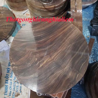 THỚT GỖ NGHIẾN KHÔNG TÂM ĐƯỜNG KÍNH 50CM DÀY 06 CM