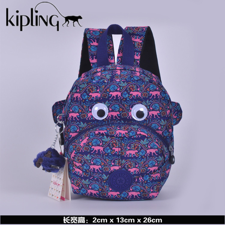 KIPLING Balo Đi Học Bằng Nylon Dễ Thương Cho Bé