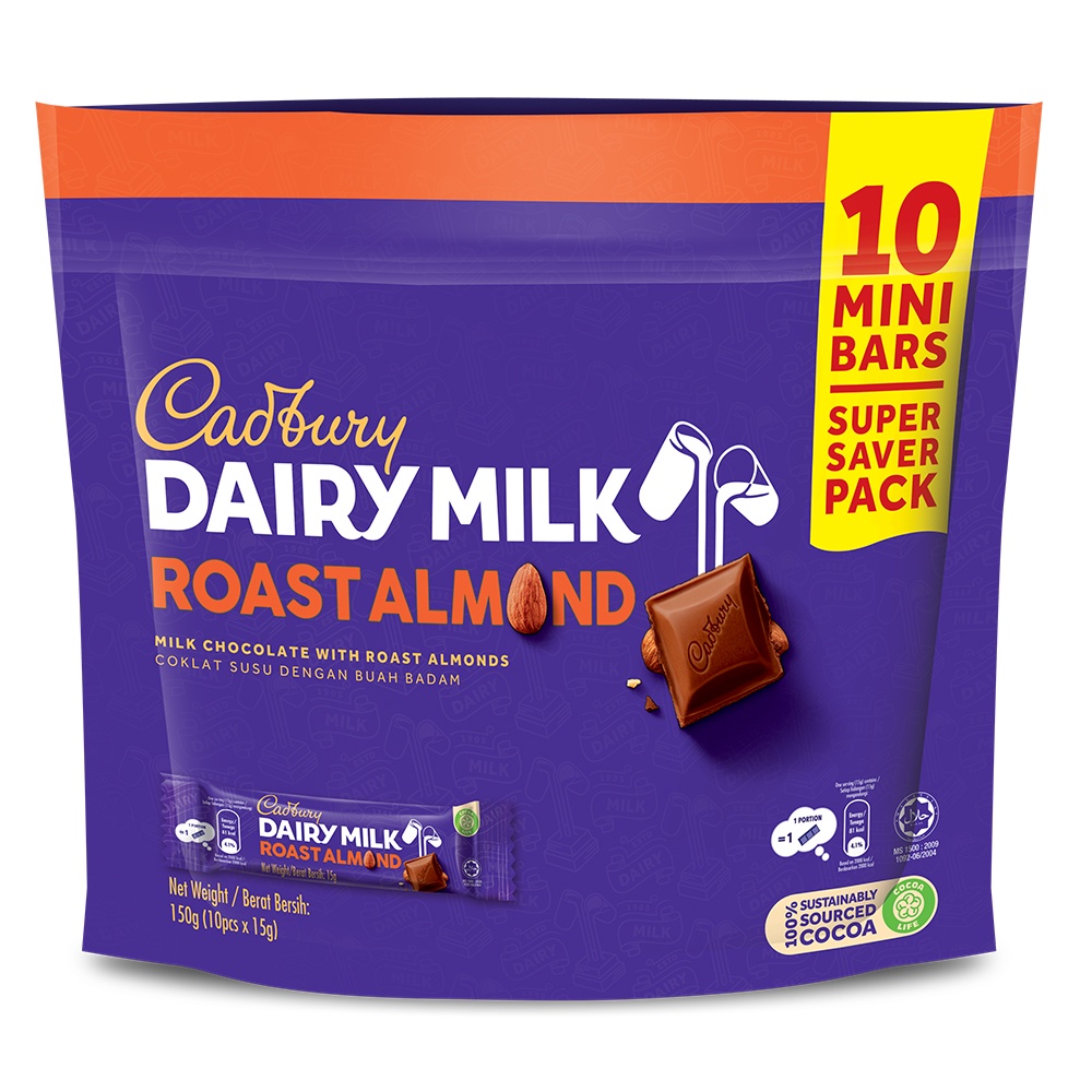Chocolate Cadbury Dairy Milk gói 150gr