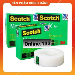 Băng dính 3M 810 scotch magic tape 3/4 inches