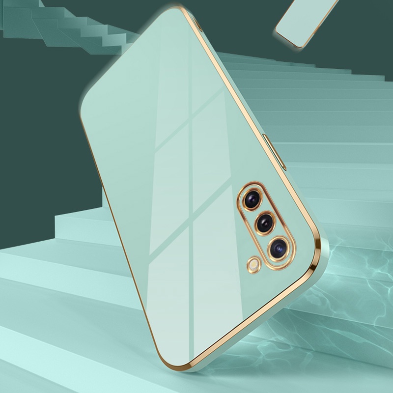 Ốp Điện Thoại Silicon Viền Mạ Vàng Cho samsung galaxy note 10 20 plus lite ultra