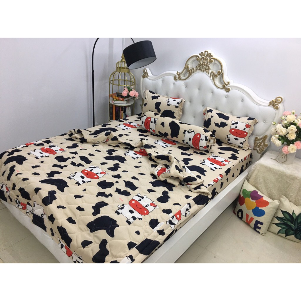 BỘ DRAP THUN HÀN QUỐC BÒ SỮA NHIỀU MÀU, ĐỦ KÍCH THƯỚC | BigBuy360 - bigbuy360.vn