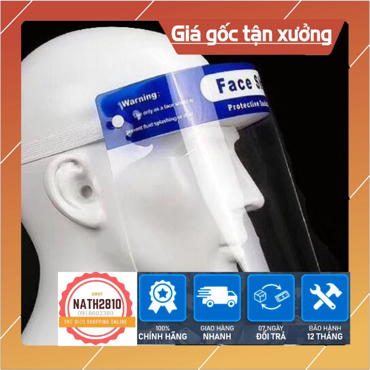 KÍNH BẢO HỘ VÀ MẶT NẠ - TẤM KÍNH CHE MẶT FACE SHIELD CHỐNG GIỌT BẮN PHÒNG DỊCH KHÁNG KHUẨN AN TOÀN CHO CẢ NHÀ