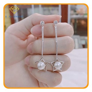 Bông tai bạc, tua dài đẹp cho nữ