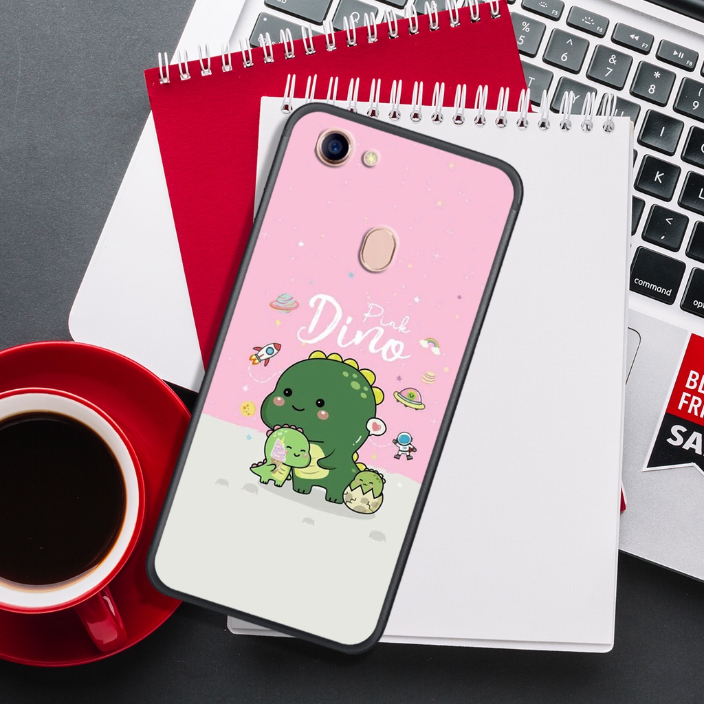 [HOT]ỐP OPPO OPPO F5 - F7  , IN HÌNH KHỦNG LONG CHIBI SIÊU DỄ THƯƠNG.