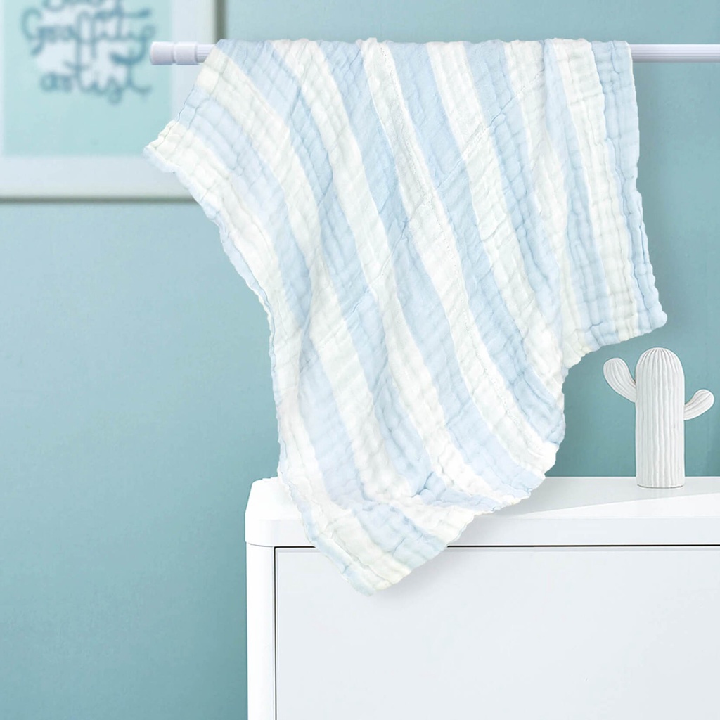 Khăn tắm cho bé, Khăn tắm đa năng sơ sinh Goodmama SET 2 chiếc 68*70 vải Cotton Muslin Siêu thấm hút, bền, không xù