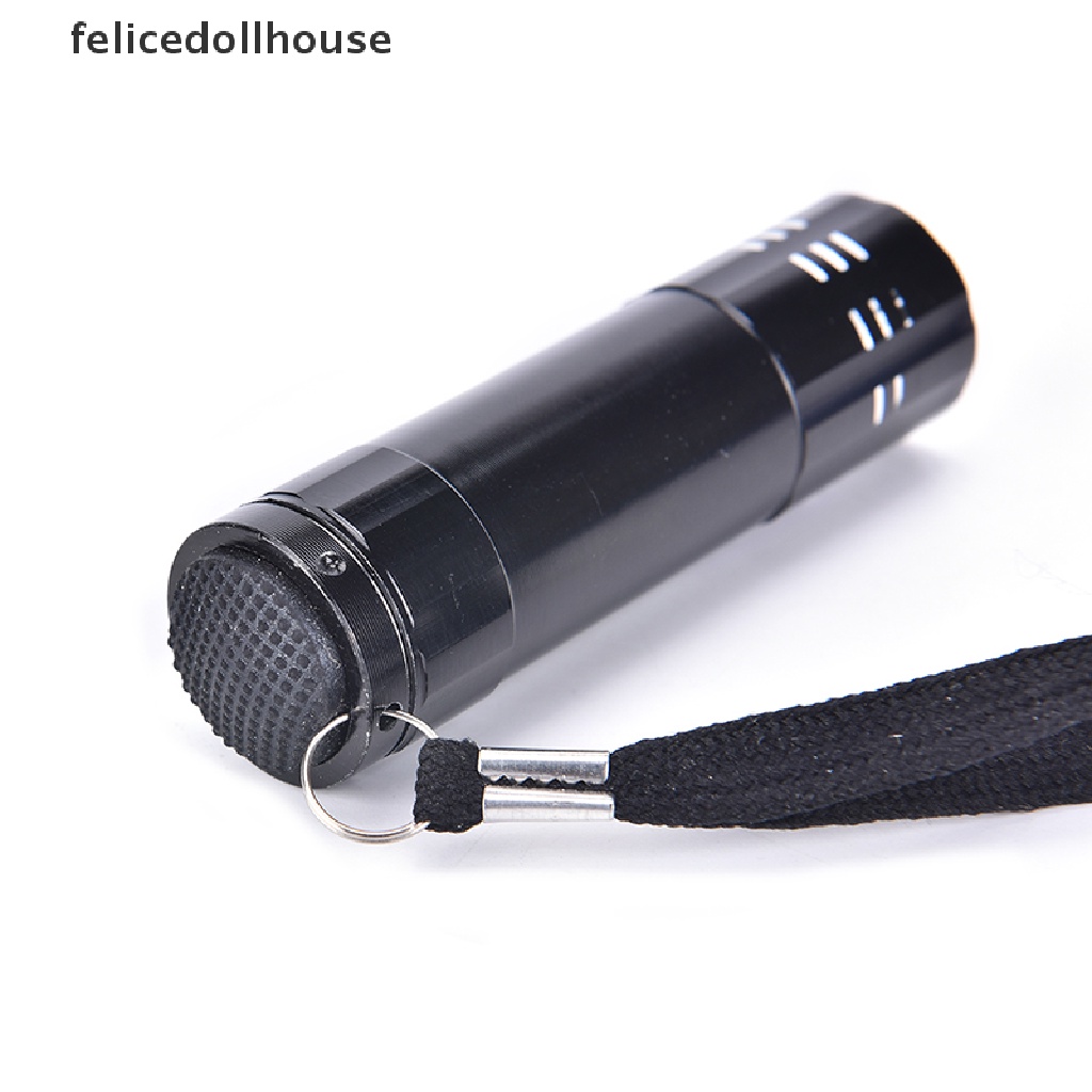 Đèn pin mini tia cực tím uv 9 bóng led chất lượng