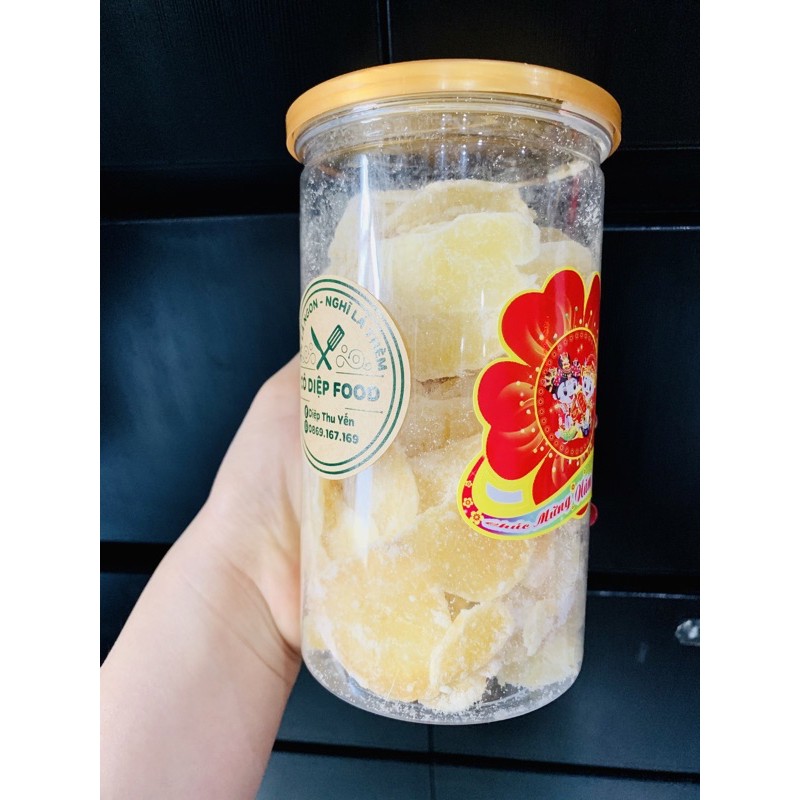 Mứt gừng Huế Lon 350gr [FREE SHIP] TỪ ĐƠN 50K, [Loại Đặc Biệt] Hàng ngon nhà làm | BigBuy360 - bigbuy360.vn