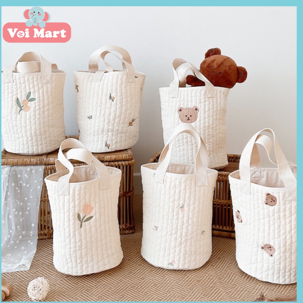 Túi Đựng Đồ Treo Xe Đẩy Đa Năng Cho Bé, Túi Đựng Bỉm Sữa Khi Ra Ngoài Phong Cách hàn Quốc