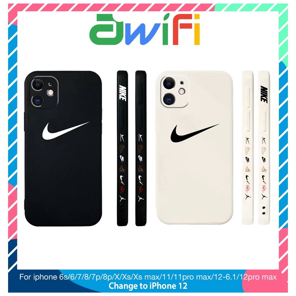 Ốp lưng iphone vuông cạnh hình ni.k.e 6/6plus/6s/6splus/7/7plus/8/8plus/x/xr/xs/11/12/pro/max/plus/promax - Awifi E4-6