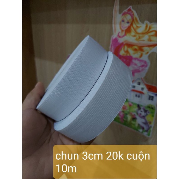 10m chun cạp, chun sơ sinh, chun may nhún