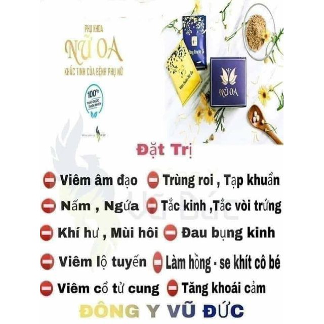 PHỤ KHOA NỮ OA 12 VIÊN, ĐÔNG DƯỢC VŨ ĐỨC, HẾT NGỨA, HẾT VIÊM PHỤ KHOA