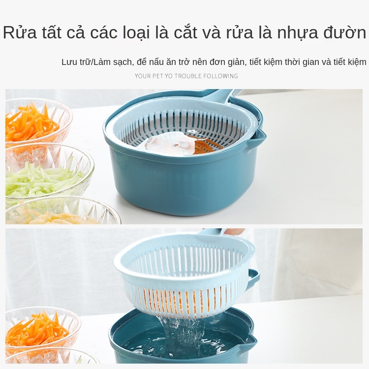 Gia dụng đa chức năng Máy cắt rau củ Tạo tác nhà bếp, khoai tây, bào sợi, hoa và