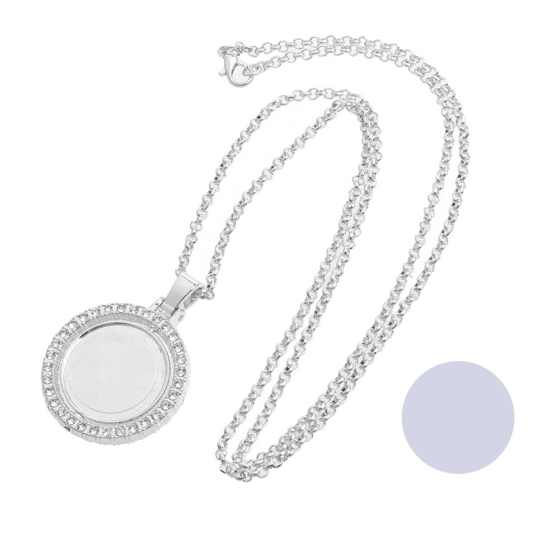 Vòng cổ Mặt Tròn Bằng Kim Loại Tùy Chỉnh Nhiệt Độ Dành Cho Bạn Bè Famy