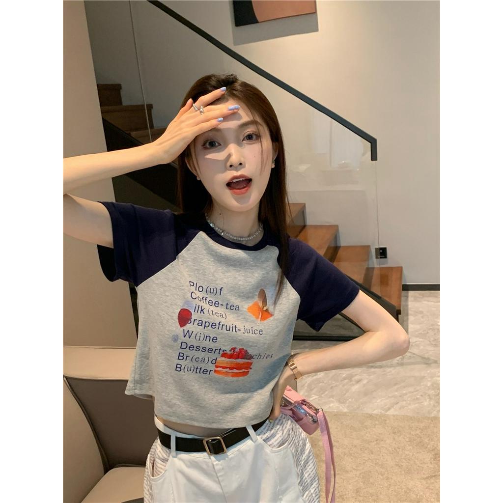 Áo Thun Dáng Ôm Ngắn Tay Thời Trang Cá Tính 61243