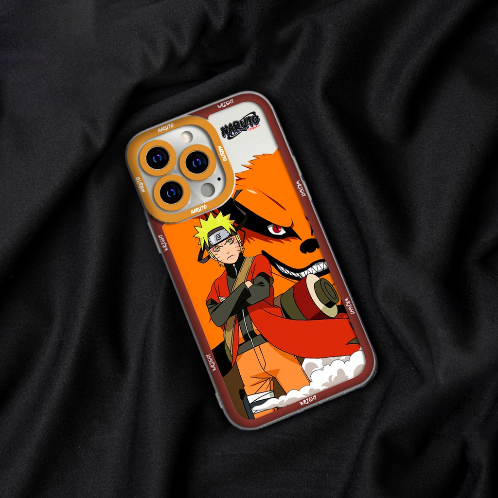 Ốp lưng iphone cạnh vuông Naruto Kurama Wrightcase 6plus/7/8/8plus/x/xs/11/12/pro/max/plus/promax