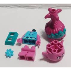 Nhân vật Poppy - trong chủ đề Đồ chơi lắp ráp Iego chủ đề  Trolls World Tour Quỷ lùn tinh nghịch  - twt002