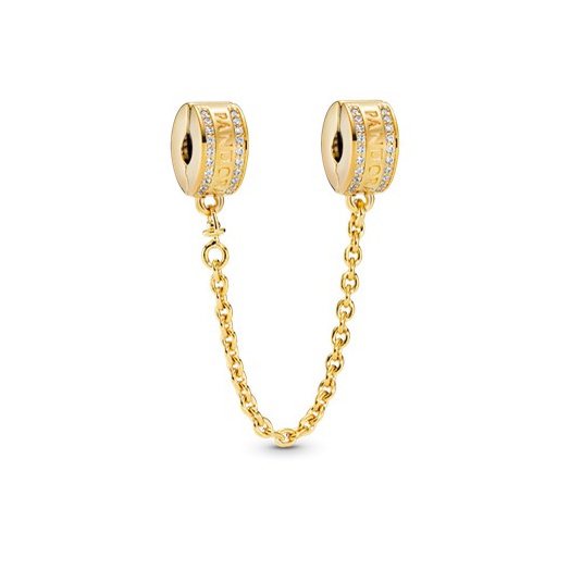 Khóa Xích An Toàn Mạ Bạc 925 Hình Logo Độc Đáo