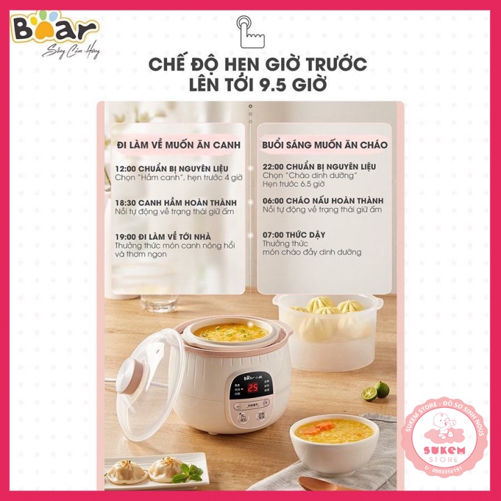 Nồi Bear Đa Năng Bản Quốc Tế Hàng Chính Hãng Bảo Hành 18 Tháng