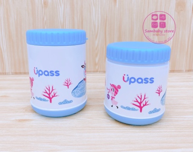 Hộp giữ ấm thức ăn kèm thìa và dĩa Upass